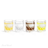 Final Touch 2.5 oz Clear Glass Yarai Shot Glass Set