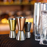 Final Touch Multicolored Stainless Steel Bar Jigger