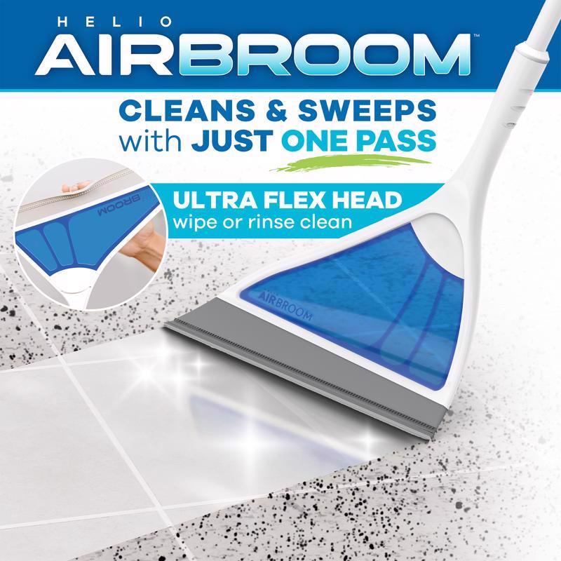 Helio AirBroom As Seen on TV 12 in. W Broom with Dustpan