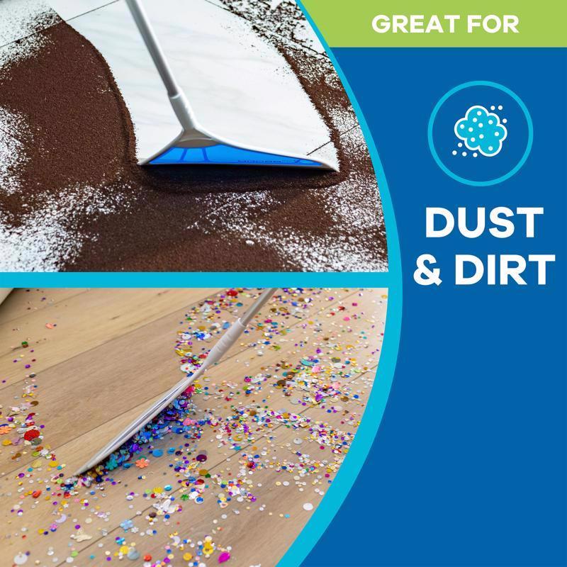 Helio AirBroom As Seen on TV 12 in. W Broom with Dustpan