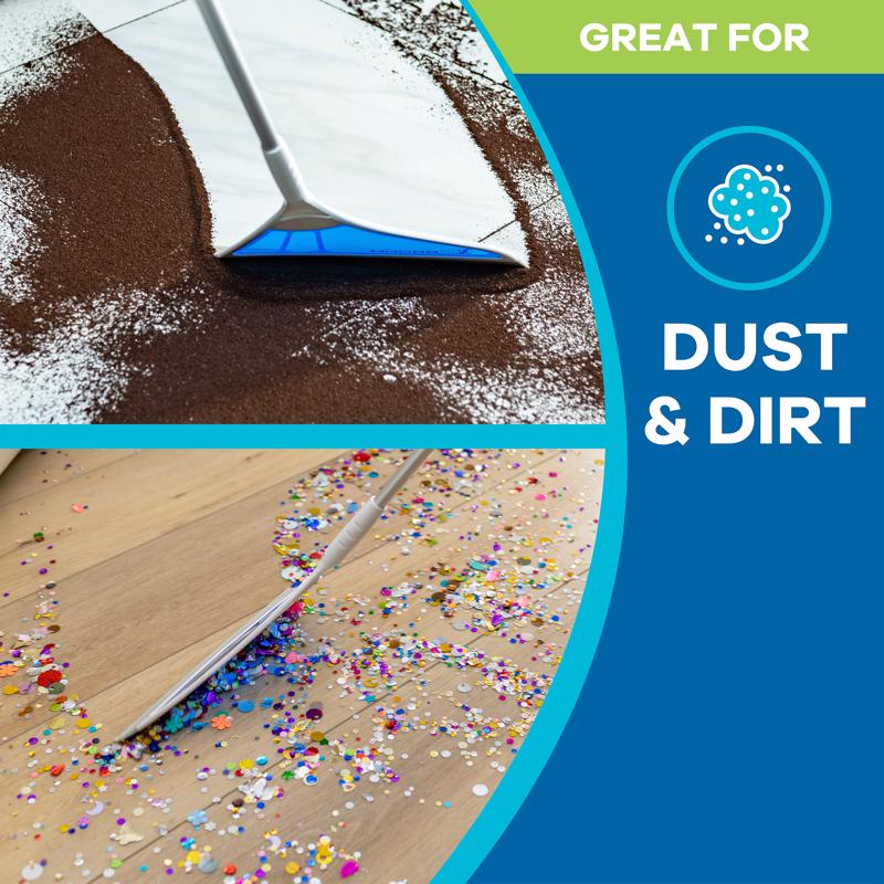 Helio AirBroom As Seen on TV 12 in. W Broom with Dustpan