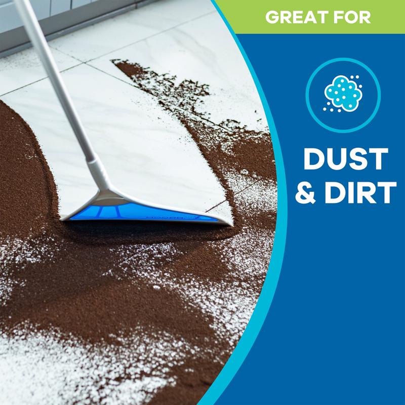 Helio AirBroom As Seen on TV 12 in. W Broom with Dustpan