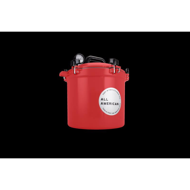 All American 1930 Cast Aluminum Pressure Canner 12 in. 21.5 qt Red