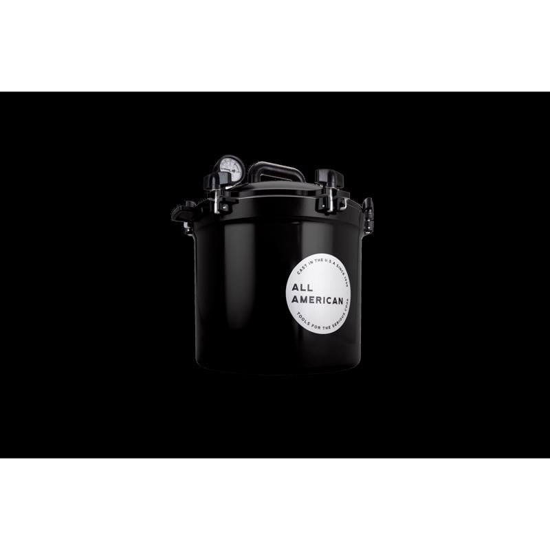 All American 1930 Cast Aluminum Canner 12.25 in. 21.5 qt Black