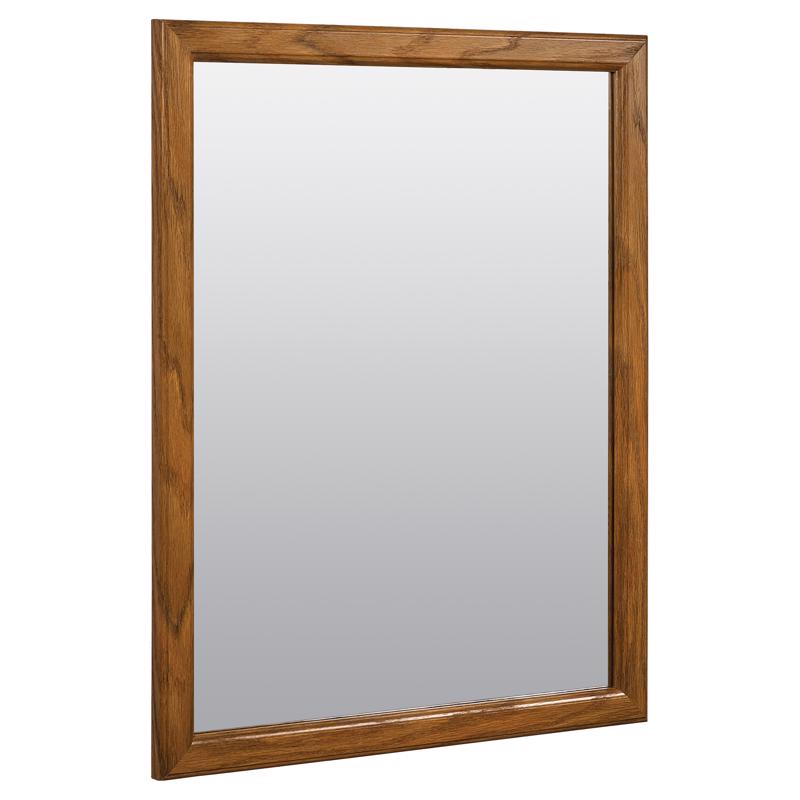 Zenna Home 25 in. H X 20 in. W Bathroom Mirror Matte Brown