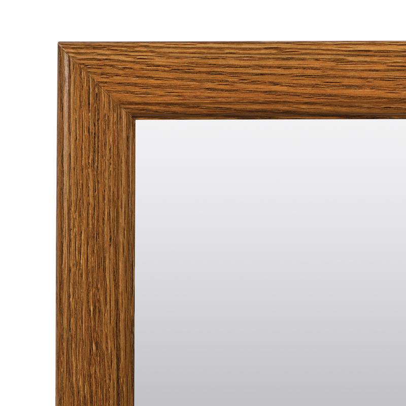 Zenna Home 25 in. H X 20 in. W Bathroom Mirror Matte Brown