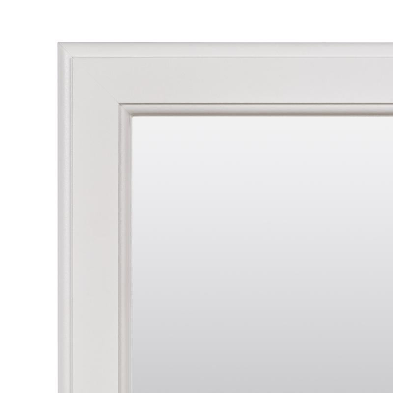 Zenna Home 25 in. H X 20 in. W Bathroom Mirror Matte White