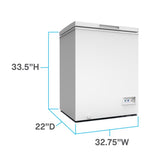 Avanti 7 ft White Steel Chest Freezer 129 W