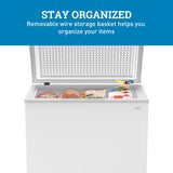 Avanti 5 ft White Steel Chest Freezer 120 W
