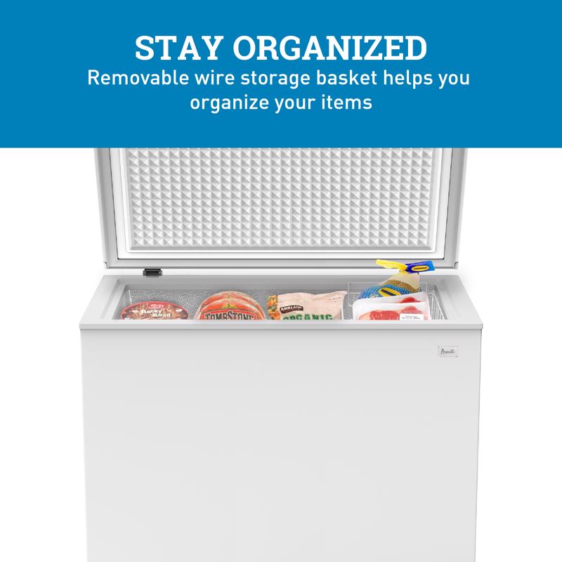 Avanti 5 ft White Steel Chest Freezer 120 W