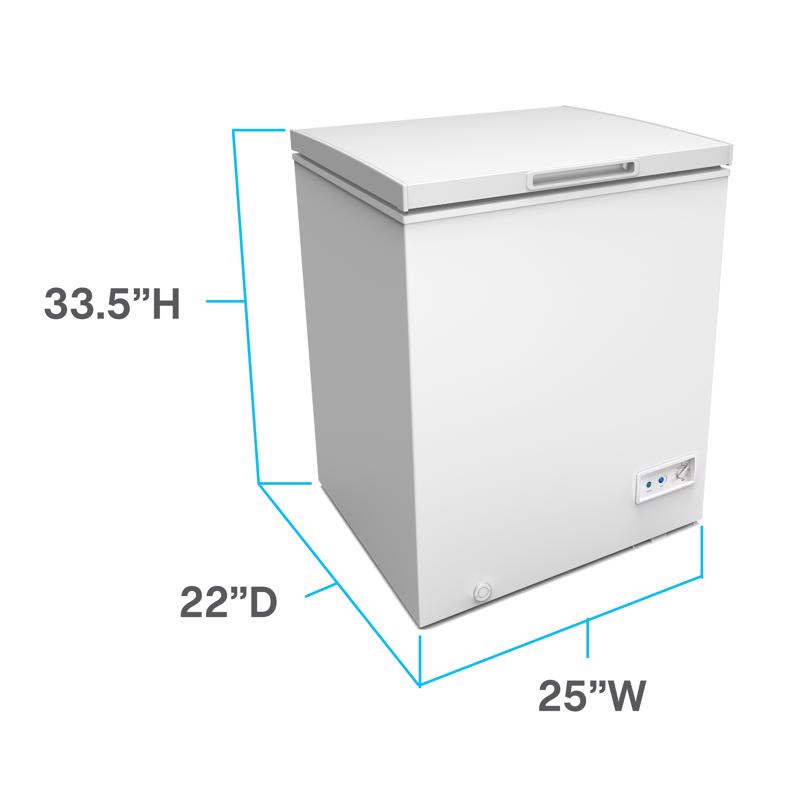 Avanti 5 ft White Steel Chest Freezer 120 W