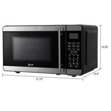 Avanti 0.7 cu ft Black/Silver Microwave 700 W