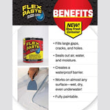Flex Seal Family of Products Flex Paste Clear Rubberized Paste 8.75 oz