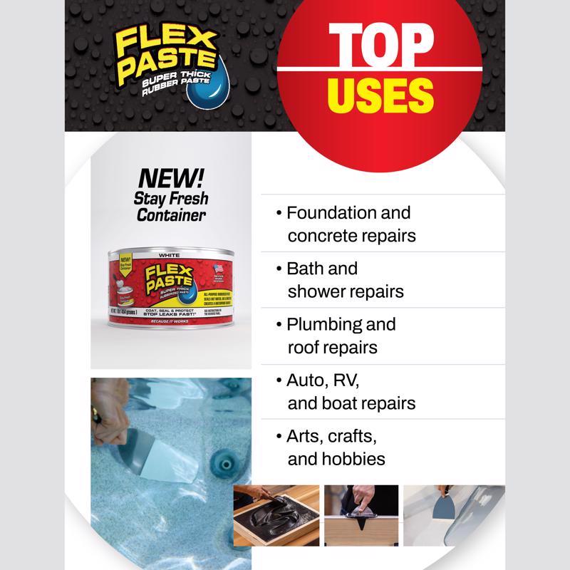 Flex Seal Family of Products Flex Paste Clear Rubberized Paste 8.75 oz