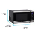 Avanti 0.9 cu ft Silver Microwave 900 W