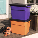 Sterilite 18 gal Purple Storage Tote 16.12 in. H X 23.5 in. W X 18.62 in. D Stackable