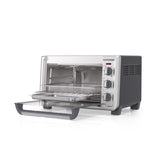 Black+Decker Stainless Steel Black/Silver 6 slot Toaster Oven w/Air Fry 13 in. H X 15 in. W X 20 in.