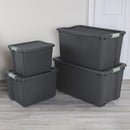 Sterilite 20 gal Gray Latch Storage Box 15.5 in. H X 23.62 in. W X 18.25 in. D Stackable