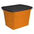 Sterilite 18 gal Orange Storage Tote 16.12 in. H X 23.5 in. W X 18.37 in. D Stackable