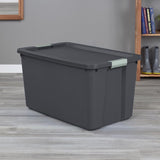 Sterilite 34 gal Gray Storage Tote w/Latching Lid 17.25 in. H X 31.62 in. W X 20 in. D Stackable