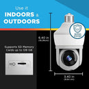 i Sight Bulb Plug-in Indoor and Outdoor Smart-Enabled Security Camera