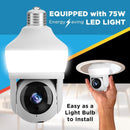 i Sight Bulb Plug-in Indoor and Outdoor Smart-Enabled Security Camera