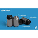 NS FLASK PLS/SS BLK/SLV