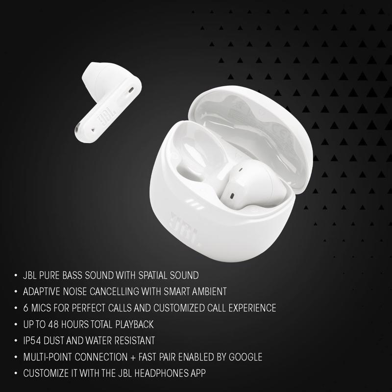 JBL Tune Flex 2 Wireless Bluetooth Wireless Earbuds w/Charging Case 1 pk