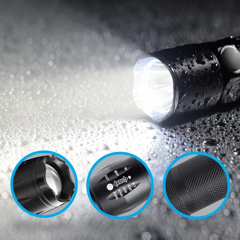 Bell & Howell Black LED Tactical Flashlight