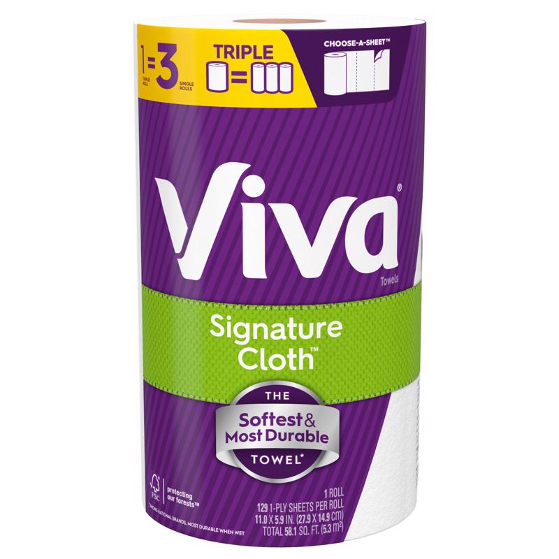 PPR TWLS 1PLY WHT 129SHT