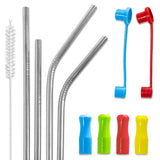 4th Utensil Silver Stainless Steel Drinking Straws