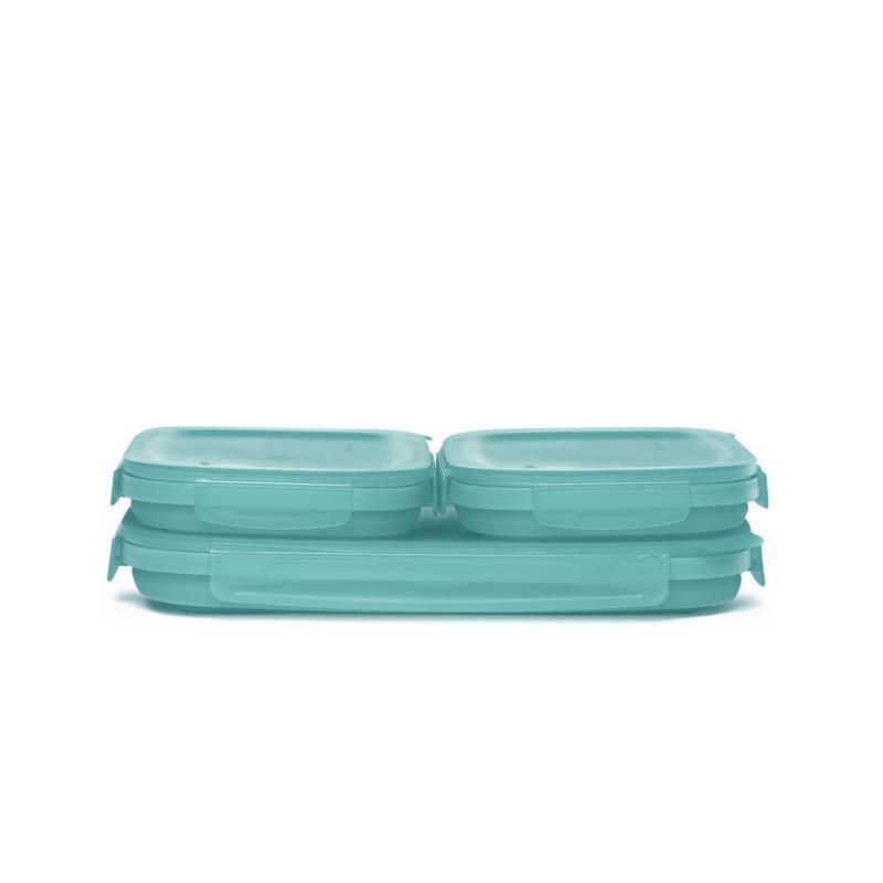 Drip EZ New Secondz Ice Blue Food Storage Container Set 3 pk