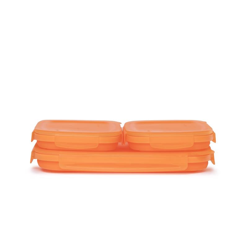 Drip EZ New Secondz Orange Food Storage Container Set 3 pk
