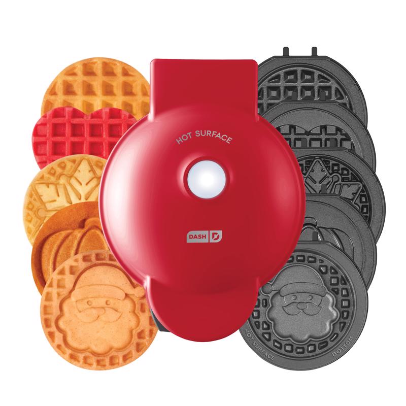 Dash 1 waffle Red Plastic Waffle Maker