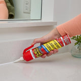Flex Seal Family of Products Flex Caulk White Silicone All Purpose Caulk Sealant 6.5 oz