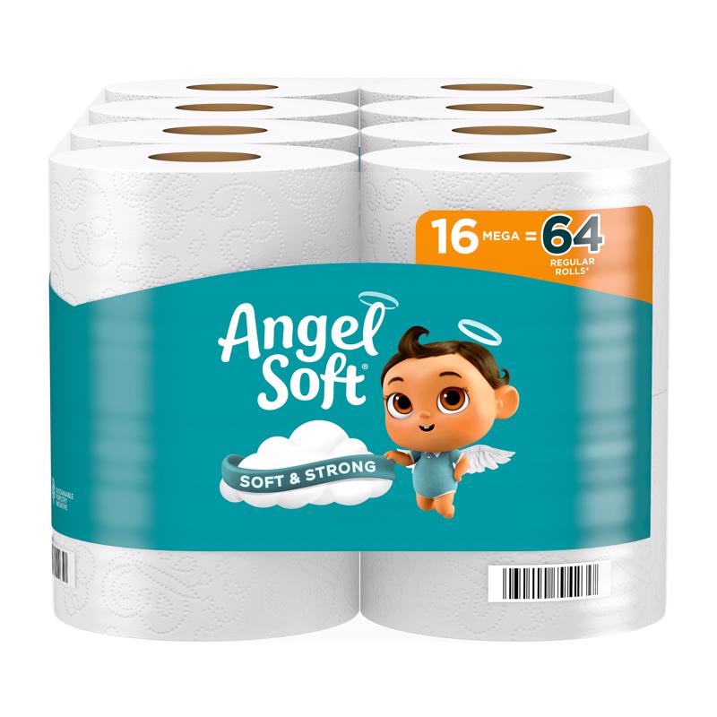 Angel Soft Toilet Paper 16 Rolls 320 sheet