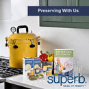 Superb Arglass Wide Mouth Canning Jar 16 oz 12 pk