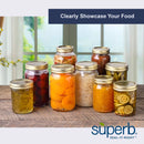 Superb Arglass Wide Mouth Canning Jar 16 oz 12 pk
