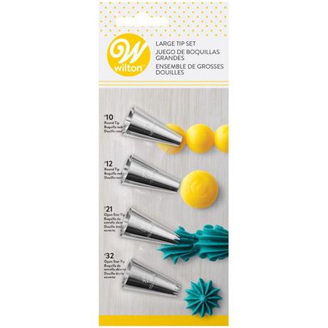Wilton Stainless Steel Large Piping Tips 4 pc