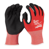 Milwaukee Cut Level 1 Unisex Indoor/Outdoor Gloves Red XL 3 pair