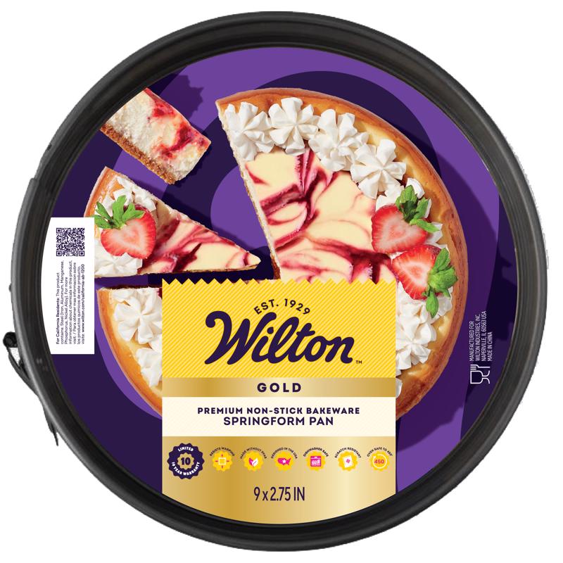 Wilton Gold 9 in. L 3 in. Springform Pan Black 1 pc