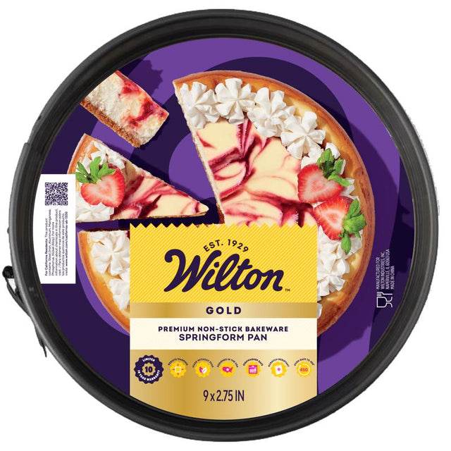 Wilton Gold 9 in. L 3 in. Springform Pan Black 1 pc
