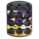 Wilton Gold 15 in. W X 11 in. L Muffin Pan Black 1 pc