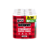 Brawny Paper Towels 76 sheet 3 ply 8 pk