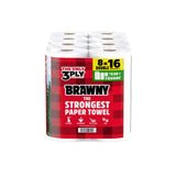 Brawny Paper Towels 76 sheet 3 ply 8 pk