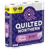 Quilted Northern Ultra Plush Toilet Paper 12 Rolls 255 sheet 1020 in.