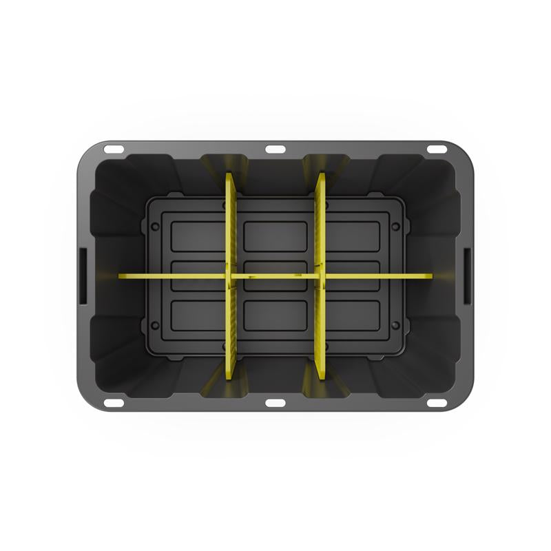 Organize-it 27gal Divider Yellow Organizer Bin 15 in. H X 8 in. W X 2 in. D