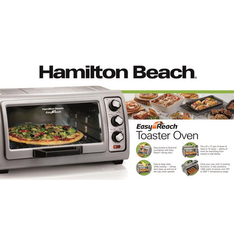 Hamilton Beach Metal Silver Toaster Oven 10.81 in. H X 20.13 in. W X 16.69 in. D