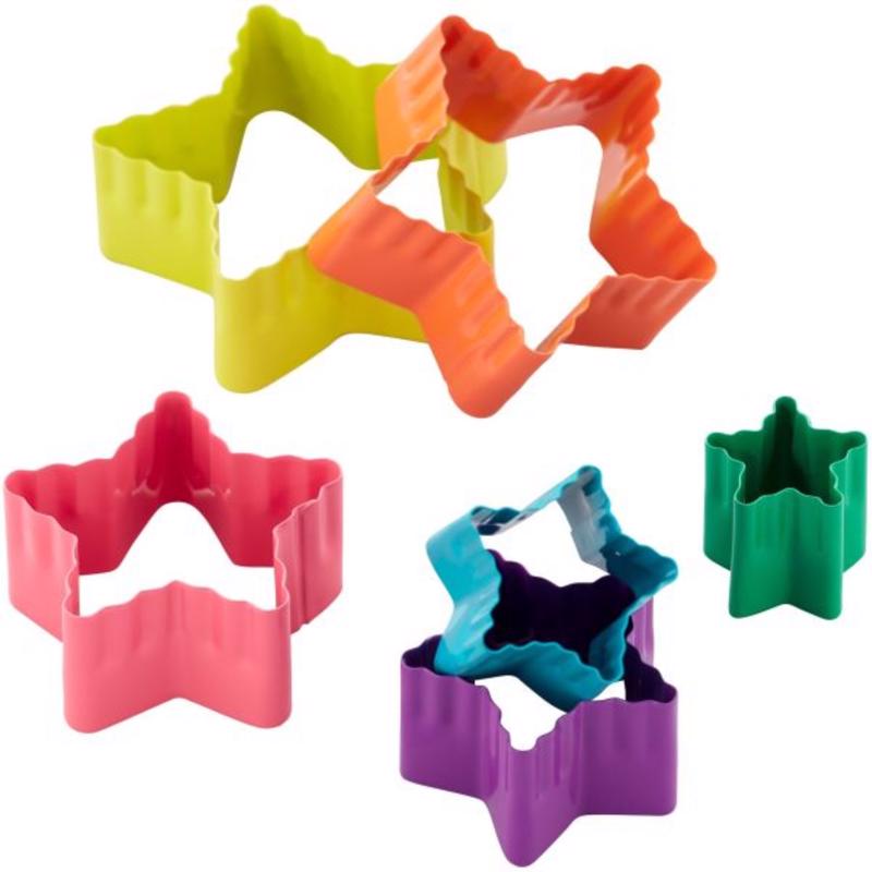 Wilton Star-Shaped Fondant Embosser and Cutter 6 pc