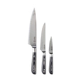 Messermeister Avanta Damascus n/a in. L Steel Knife Set 3 pc